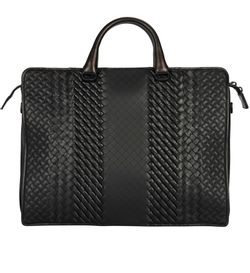 Briefcase, Leather, Black, Strap, BO7821466J, 3*